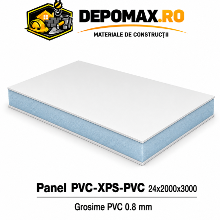 Panel PVC-XPS-PVC 24 x 2000 x 3000 mm, PVC 0.8 mm